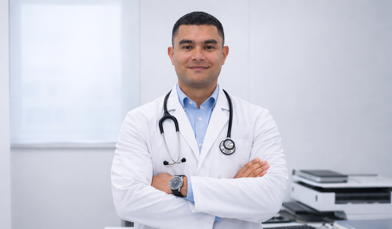 Dr. Gutiérrez Caro en procedimiento intervencionista cardiológico